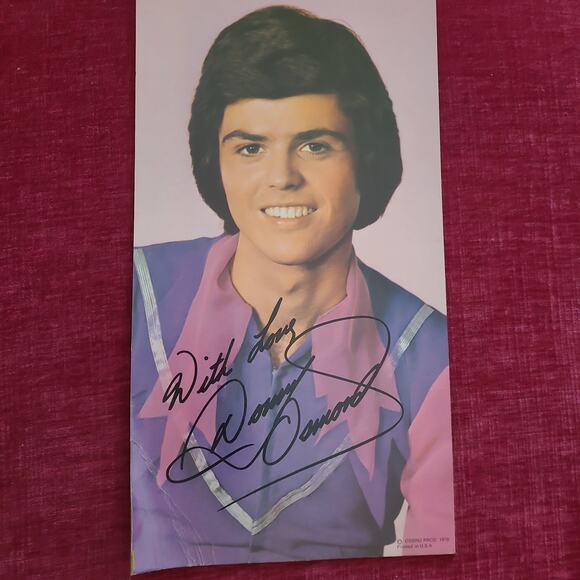 1976 Donny and Marie Osmond Cardboard Memorabilia - Picture 2 of 2